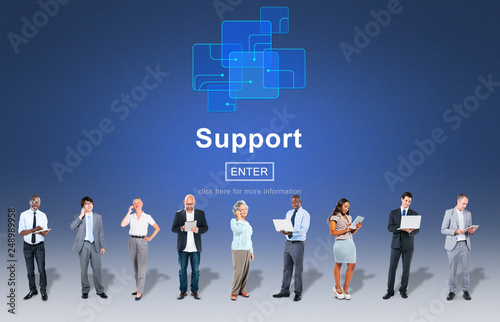 Support Community Aid Help Team Assistance Concept