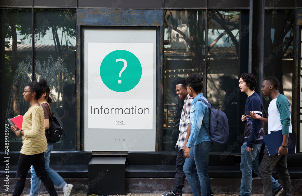 Obraz premium FAQ Customer Service Help Support Exclamation Graphic