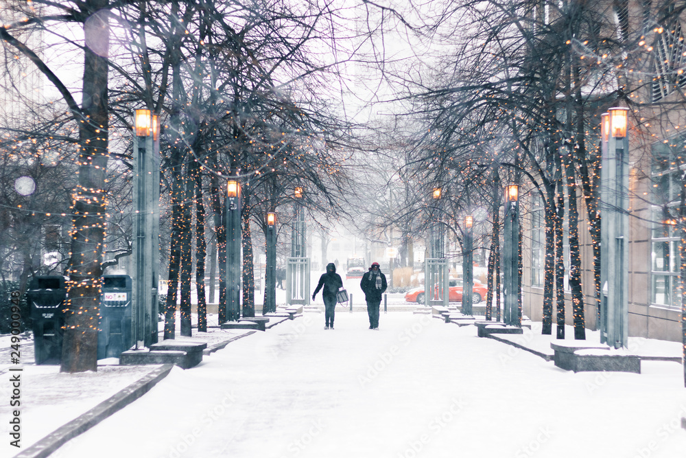 custom made wallpaper toronto digitalUrban with snow