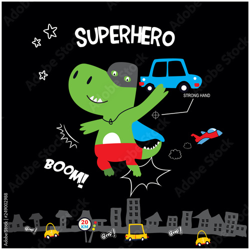 little super hero dinosaur