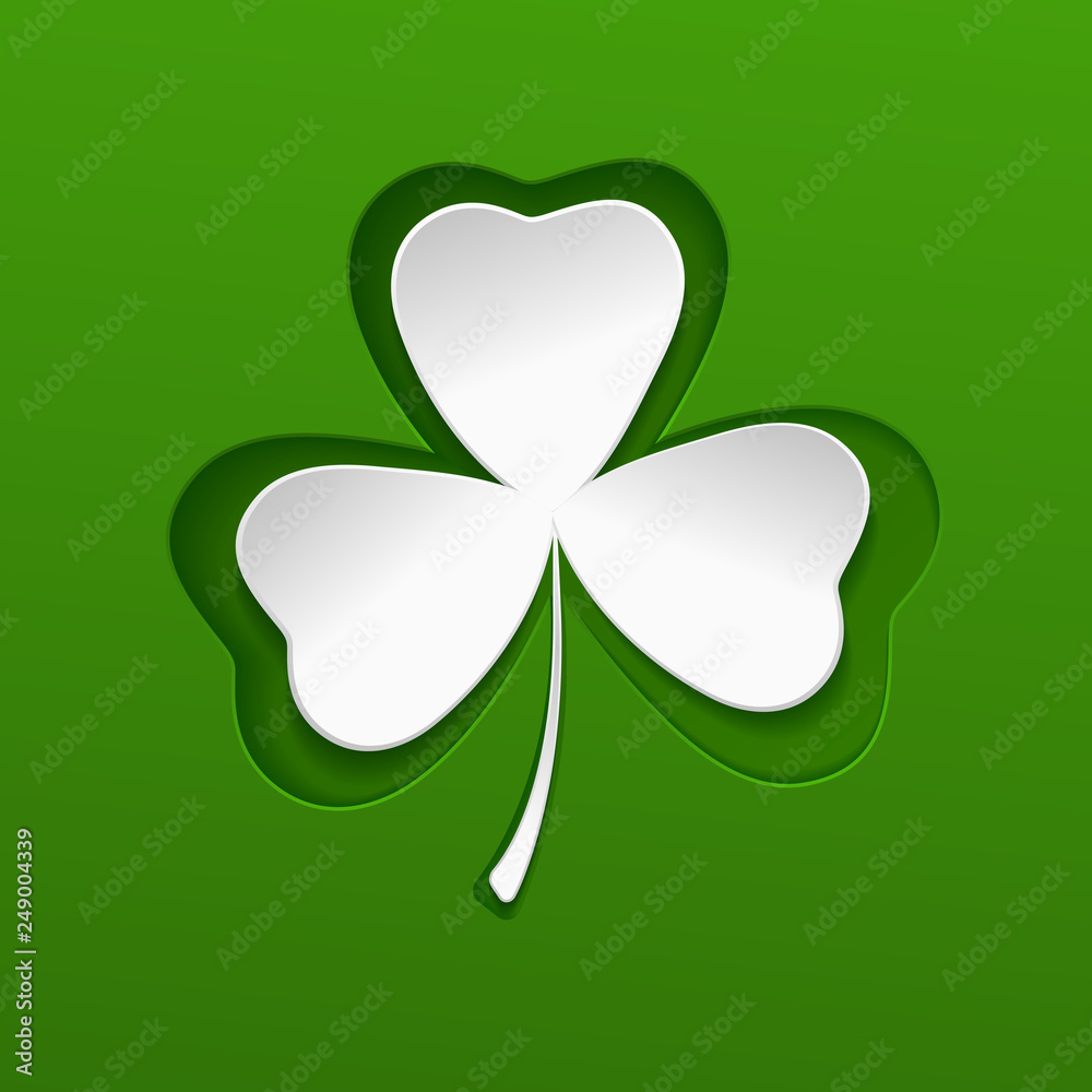 St Patricks day pattern with green clover leave St Patricks day pattern with green clover leave