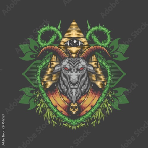 Baphomet vector illustration