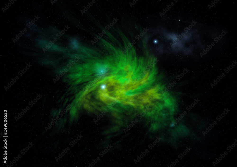 Small part of an infinite star field. 3D rendering Small part of an infinite star field. 3D rendering
