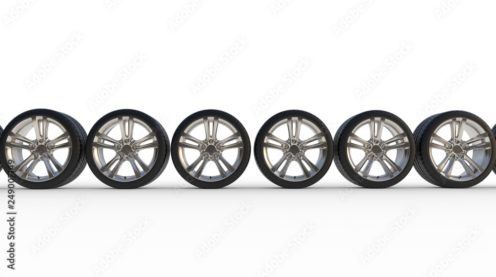 Fototapeta premium tire auto cast