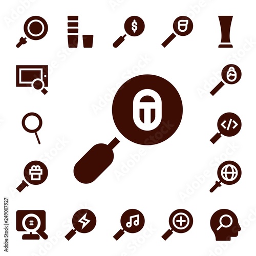 scrutiny icon set