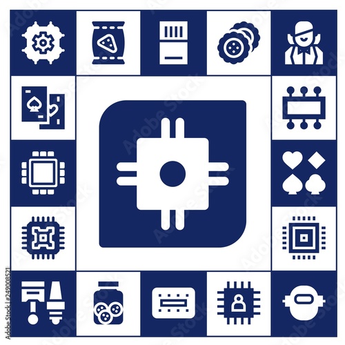 chip icon set