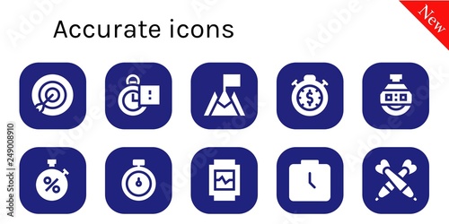 accurate icon set