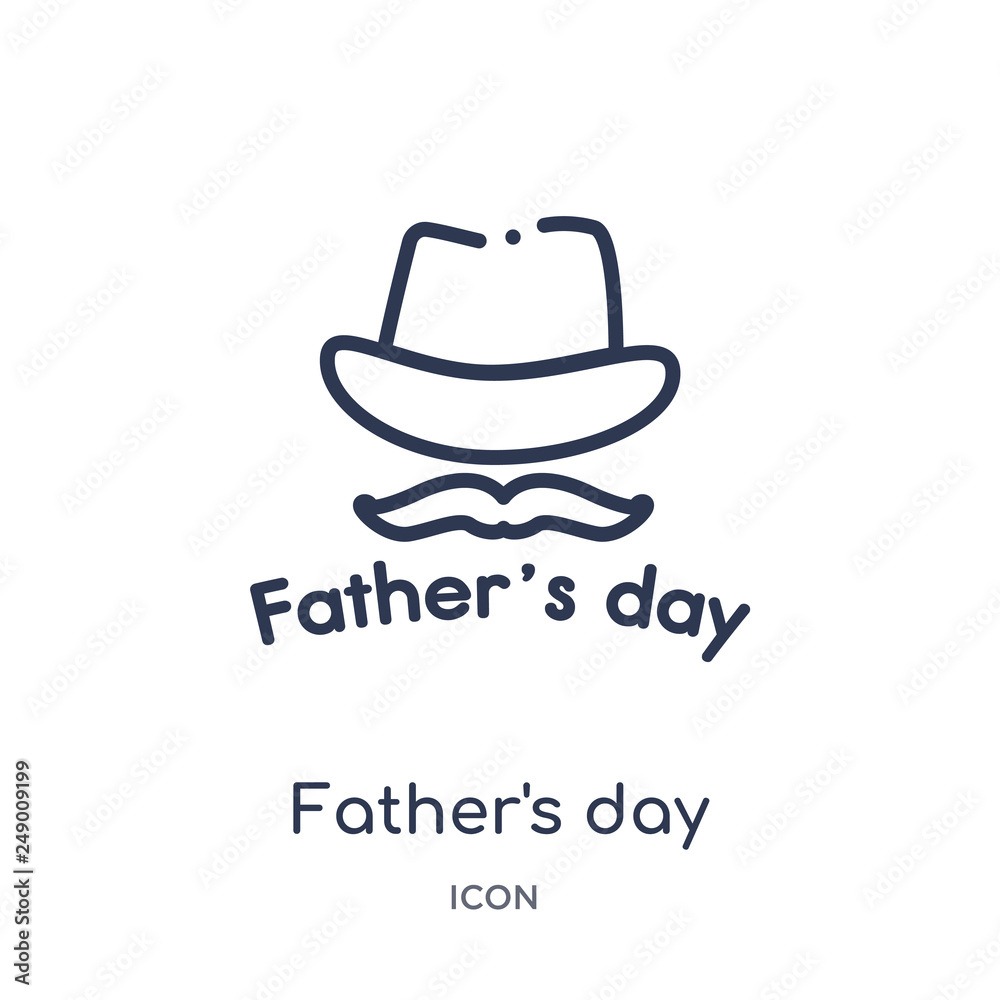 father's day icon from united states of america outline collection. Thin line father's day icon isolated on white background. father's day icon from united states of america outline collection. Thin line father's day icon isolated on white background.