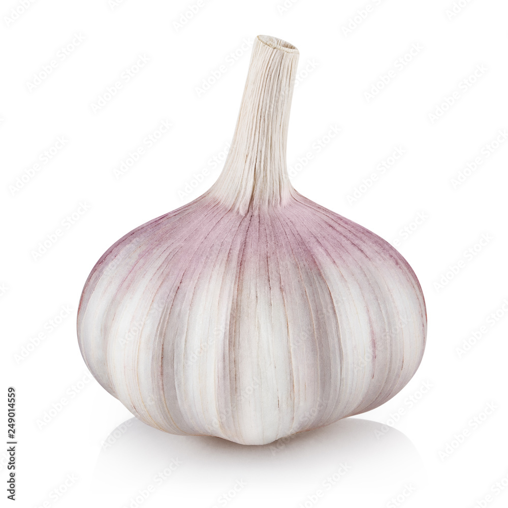 Fresh garlic, isolated on white background