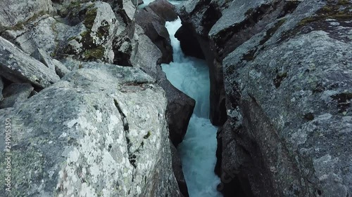 Magalaupet is a famous pothole in Oppdal, Norway photo