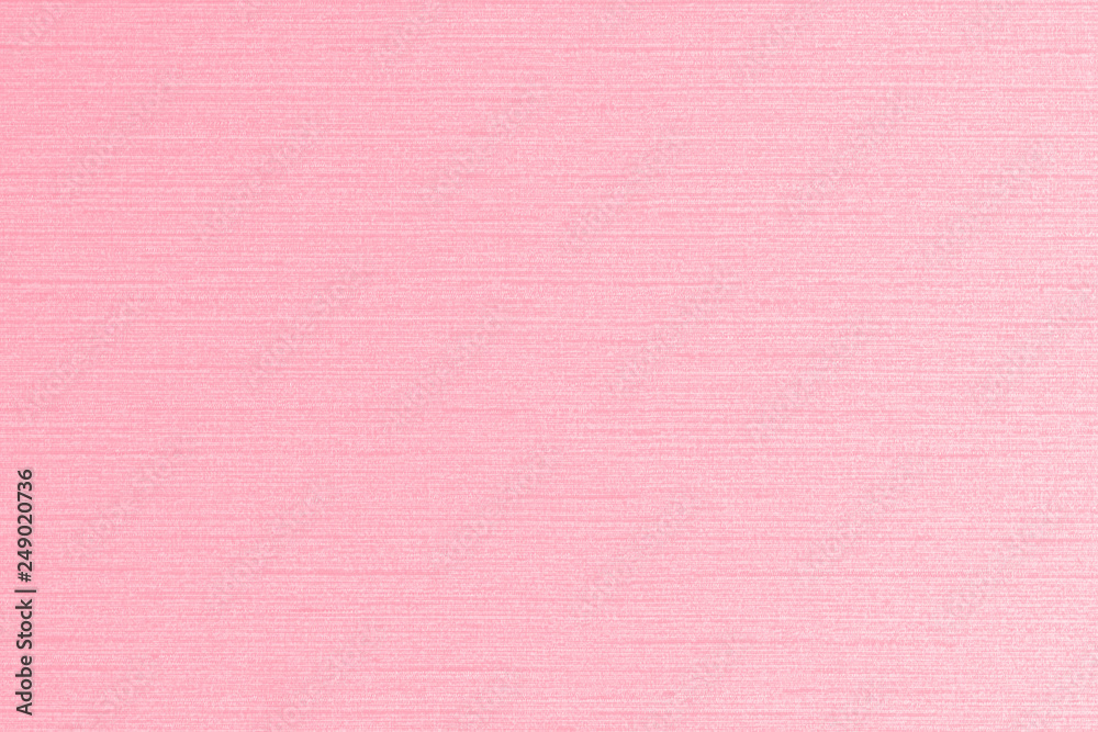 Fototapeta premium Pink cotton silk blended fabric wallpaper texture pattern background in light sweet rose red color