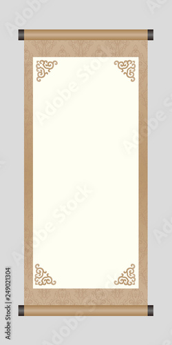 The Ancient Chinese Scroll, Artwork Template