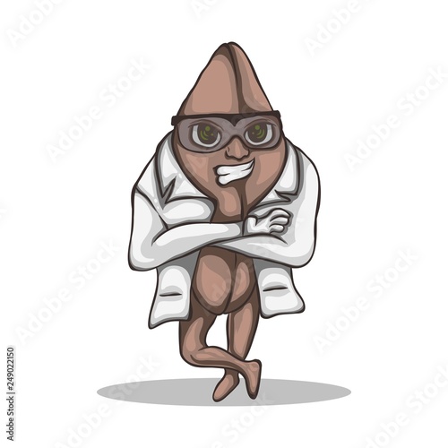 seed cannabis mascot vector illustration