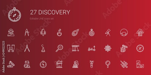 discovery icons set