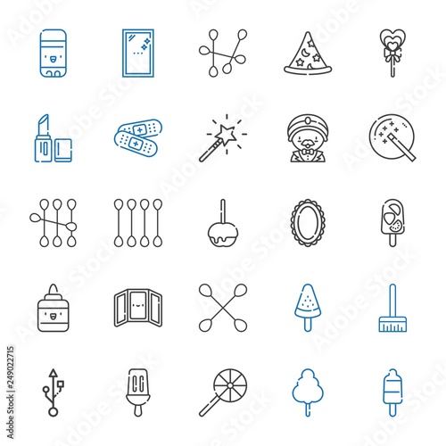 stick icons set