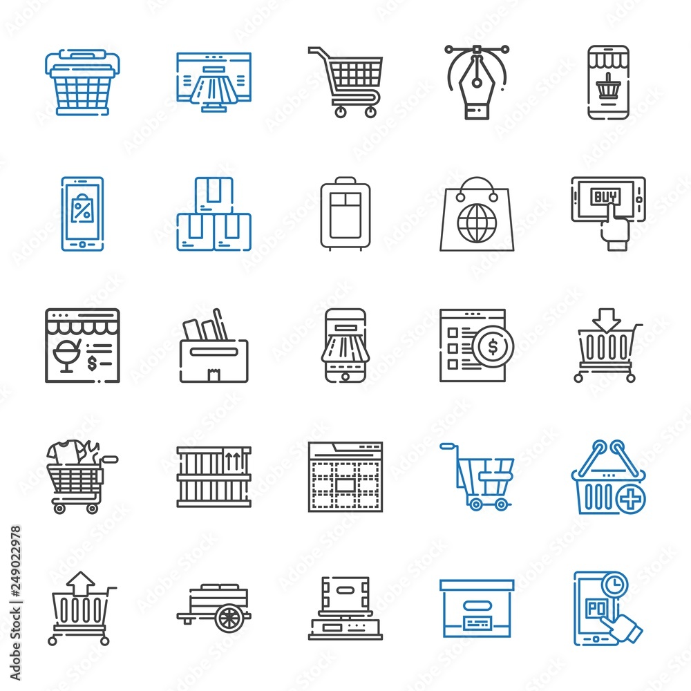 e-commerce icons set e-commerce icons set