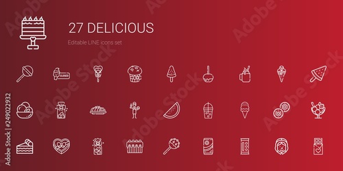 delicious icons set