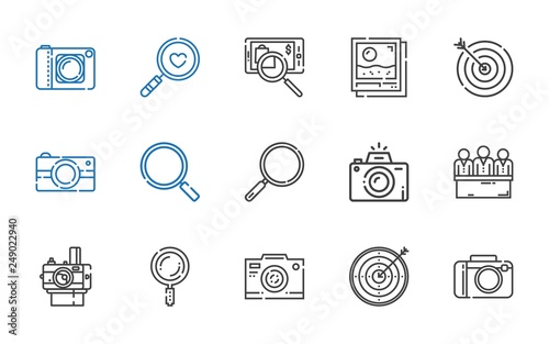 focus icons set