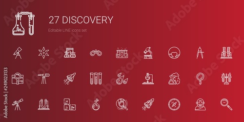 discovery icons set