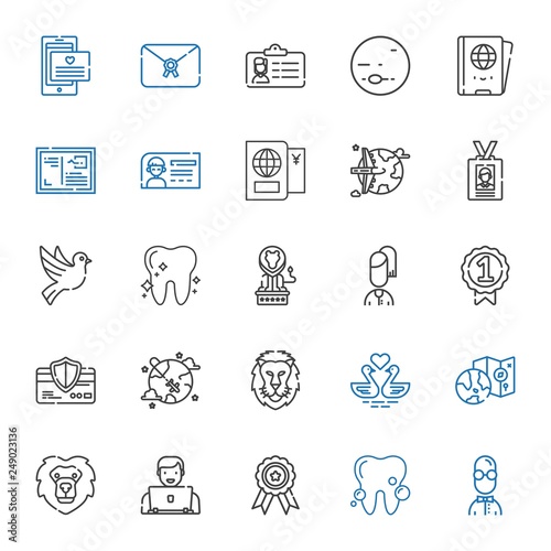 identity icons set