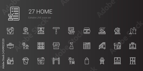 home icons set