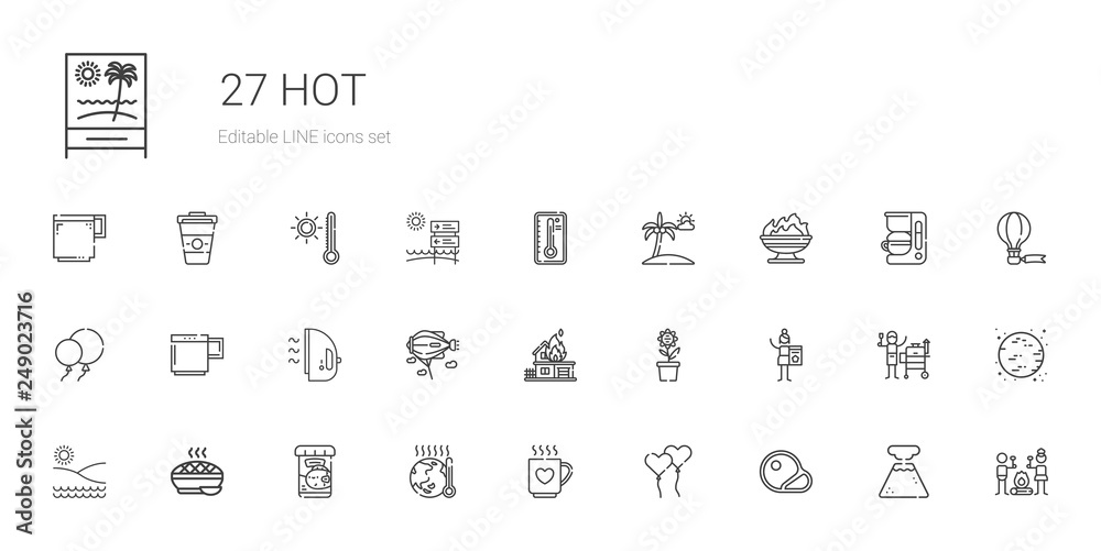 hot icons set hot icons set