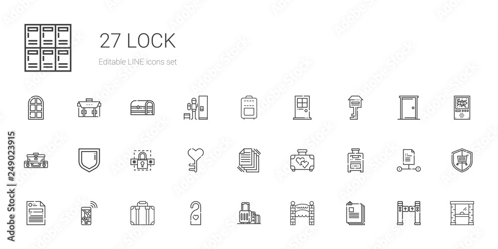 lock icons set lock icons set