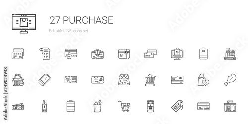 purchase icons set