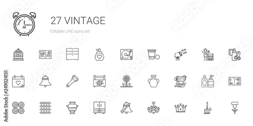 vintage icons set