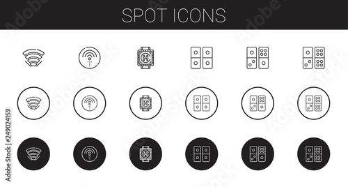 spot icons set