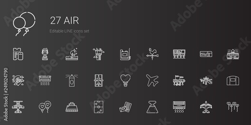 air icons set