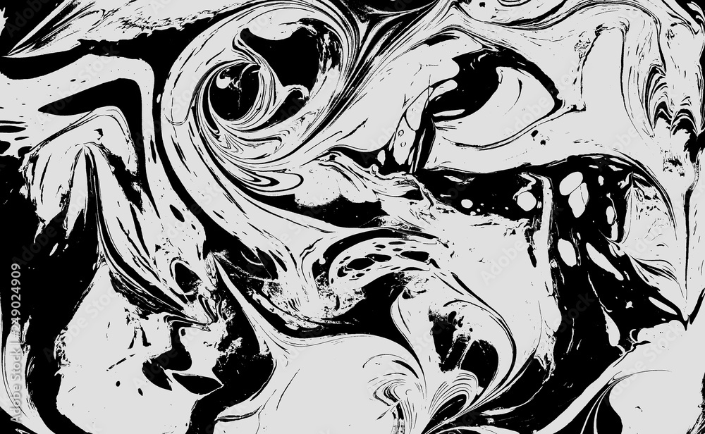 Marble ink pattern texture abstract background. black and white tone Marble ink pattern texture abstract background. black and white tone