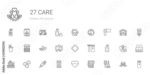 care icons set