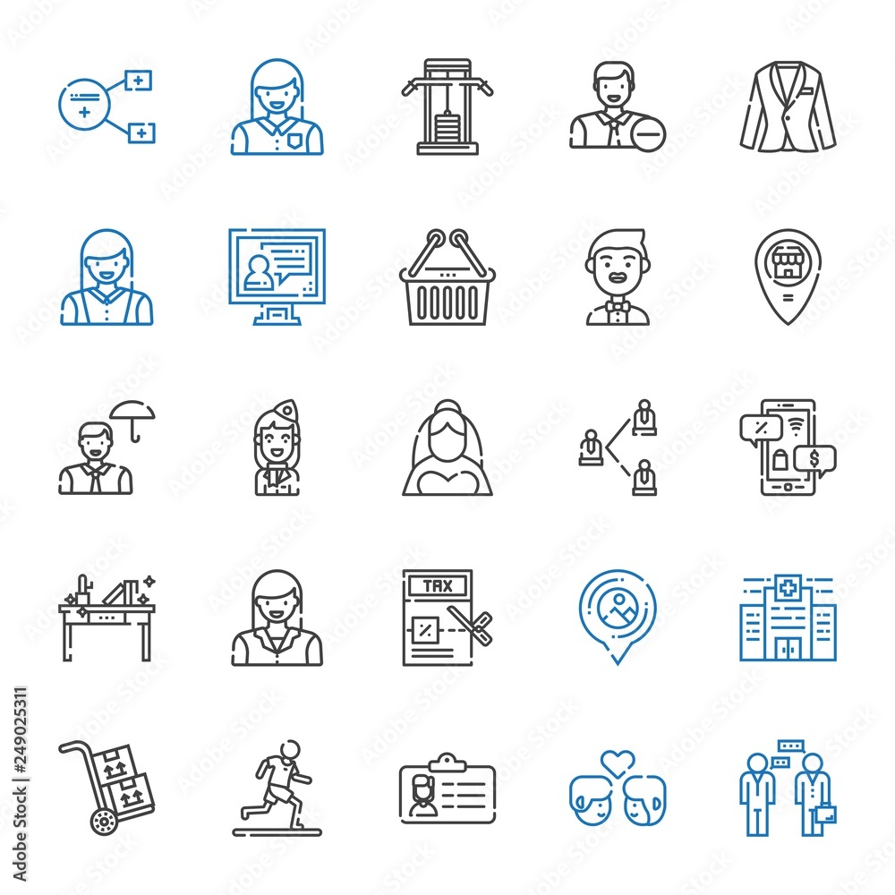 people icons set