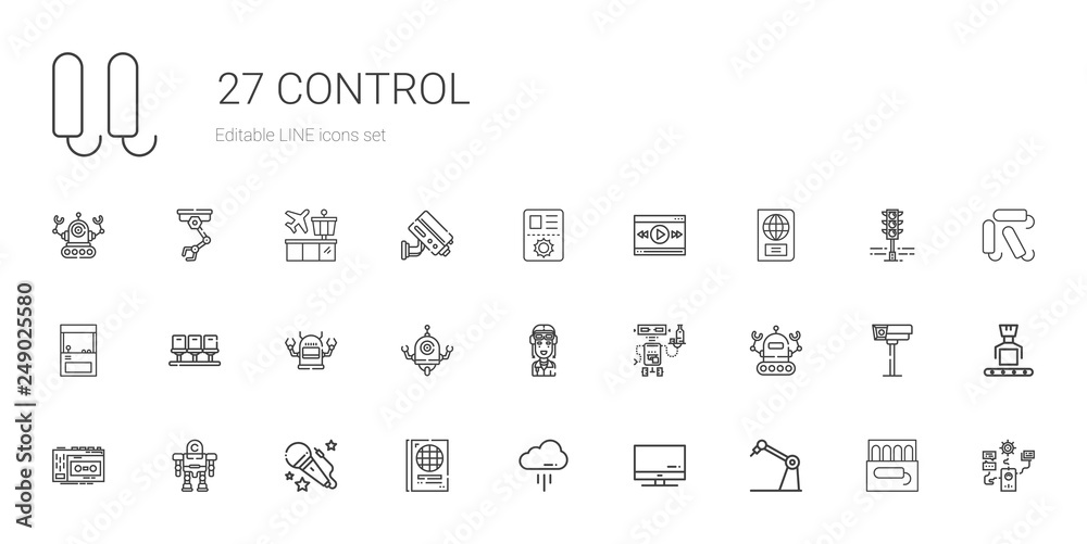 control icons set