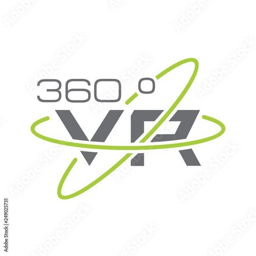 Virtual reality 360 icon on white background for graphic and web design, Modern simple vector sign. Internet concept. Trendy symbol for website design web button or mobile app