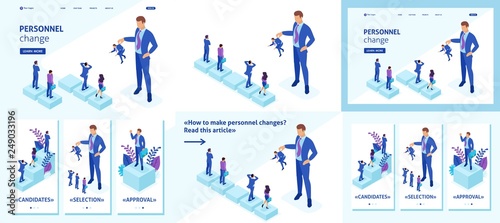 Isometric Personnel Change, Landing Page