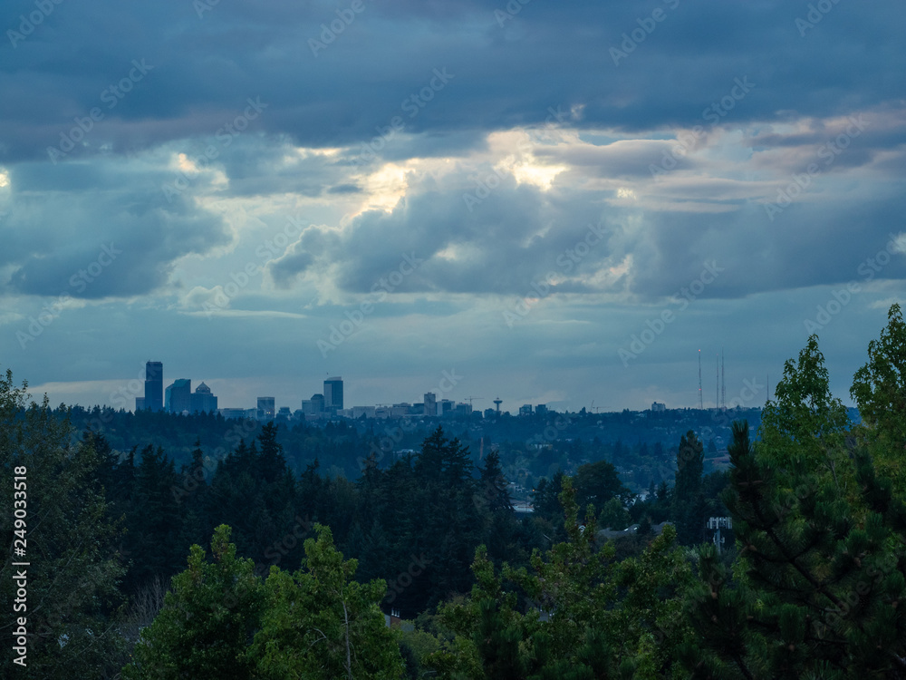 Seattle Skyline Sunset
