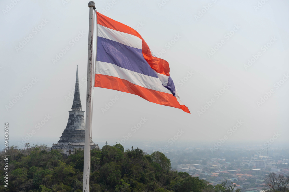 Fototapeta premium Backgrounds Wind Thailand flag
