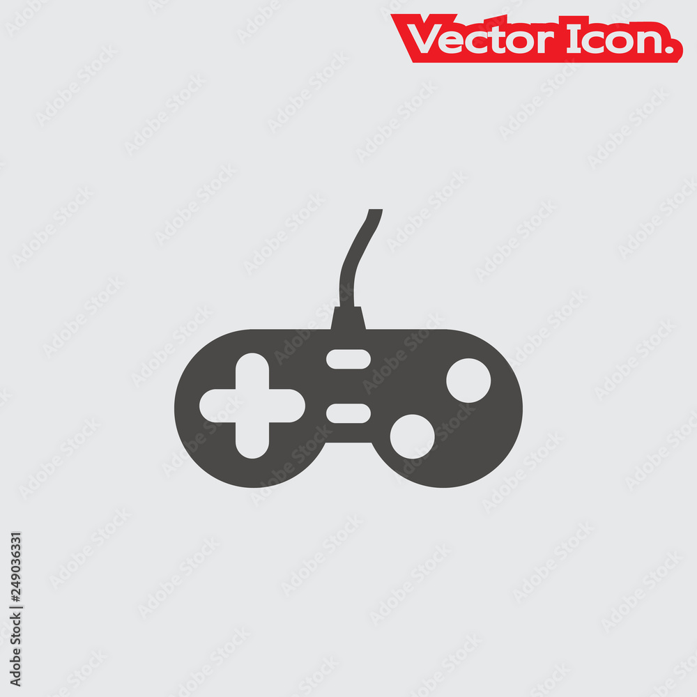Console controller icon isolated sign symbol and flat style for app, web and digital design. Vector illustration. Console controller icon isolated sign symbol and flat style for app, web and digital design. Vector illustration.