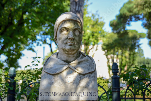 Saint Thomas Aquinas ( san Tommaso D'Aquino), philosopher friar (XIII century) photo