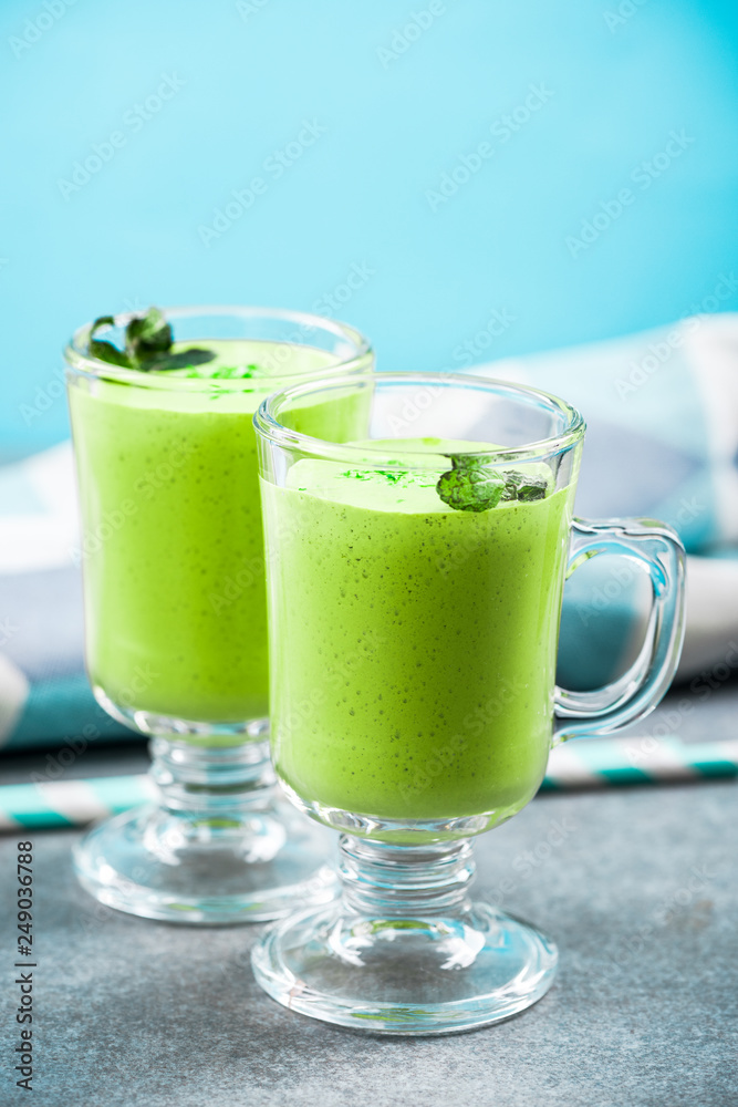 Refreshing Matcha green tea milk shake Refreshing Matcha green tea milk shake