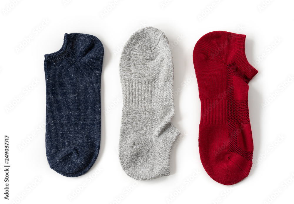 Sock on isolated white background Sock on isolated white background
