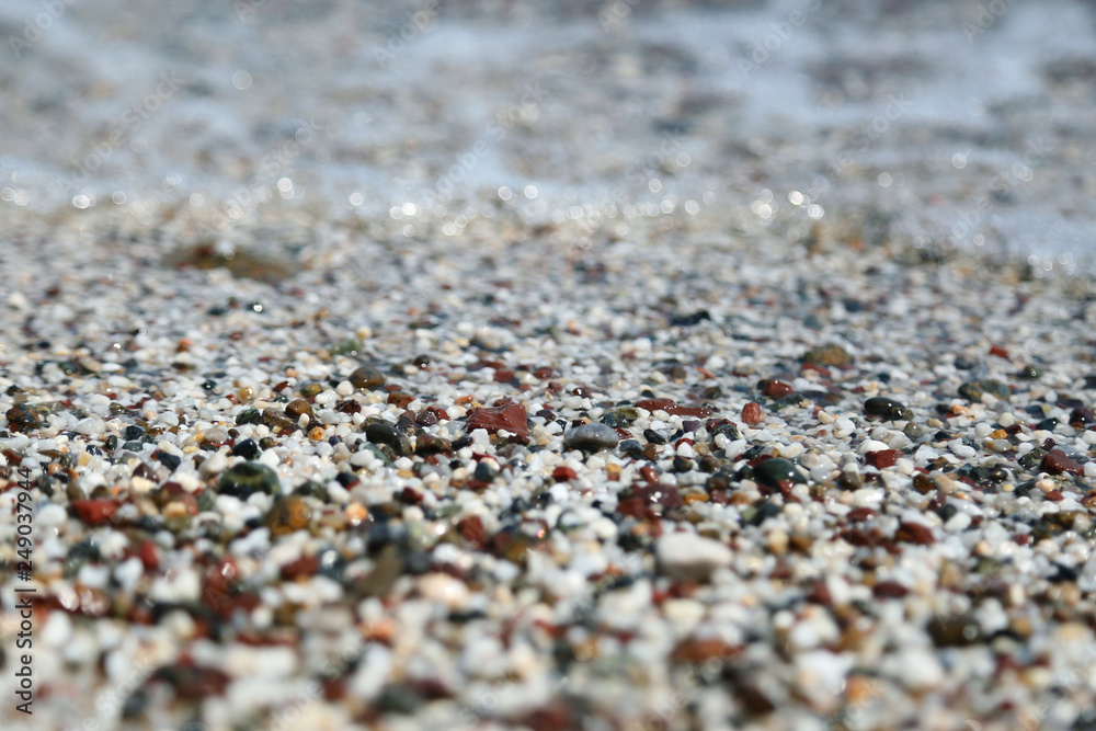 Wet marine multicolored stones Wet marine multicolored stones
