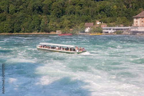 View the Rhine Falls is the largest waterfall in Europe © TravelFlow