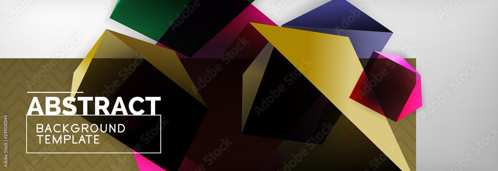 Dark 3d triangular low poly shapes abstract background Dark 3d triangular low poly shapes abstract background