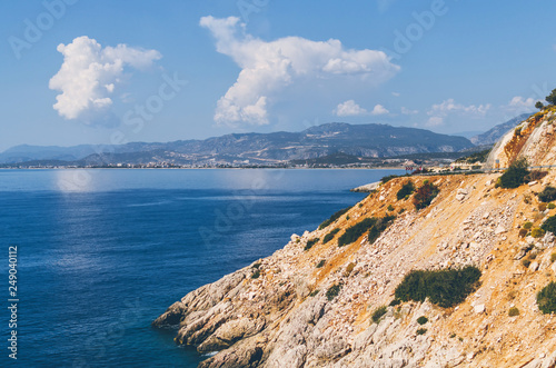 Coastline near Kas  Antalya  Turkey. Turkish riviera.