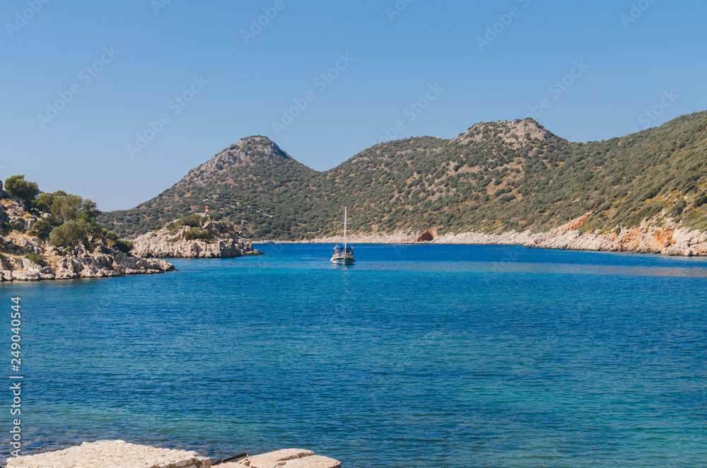 Obraz premium Inonu Bay, Kekova Island, Antalya, Turkey