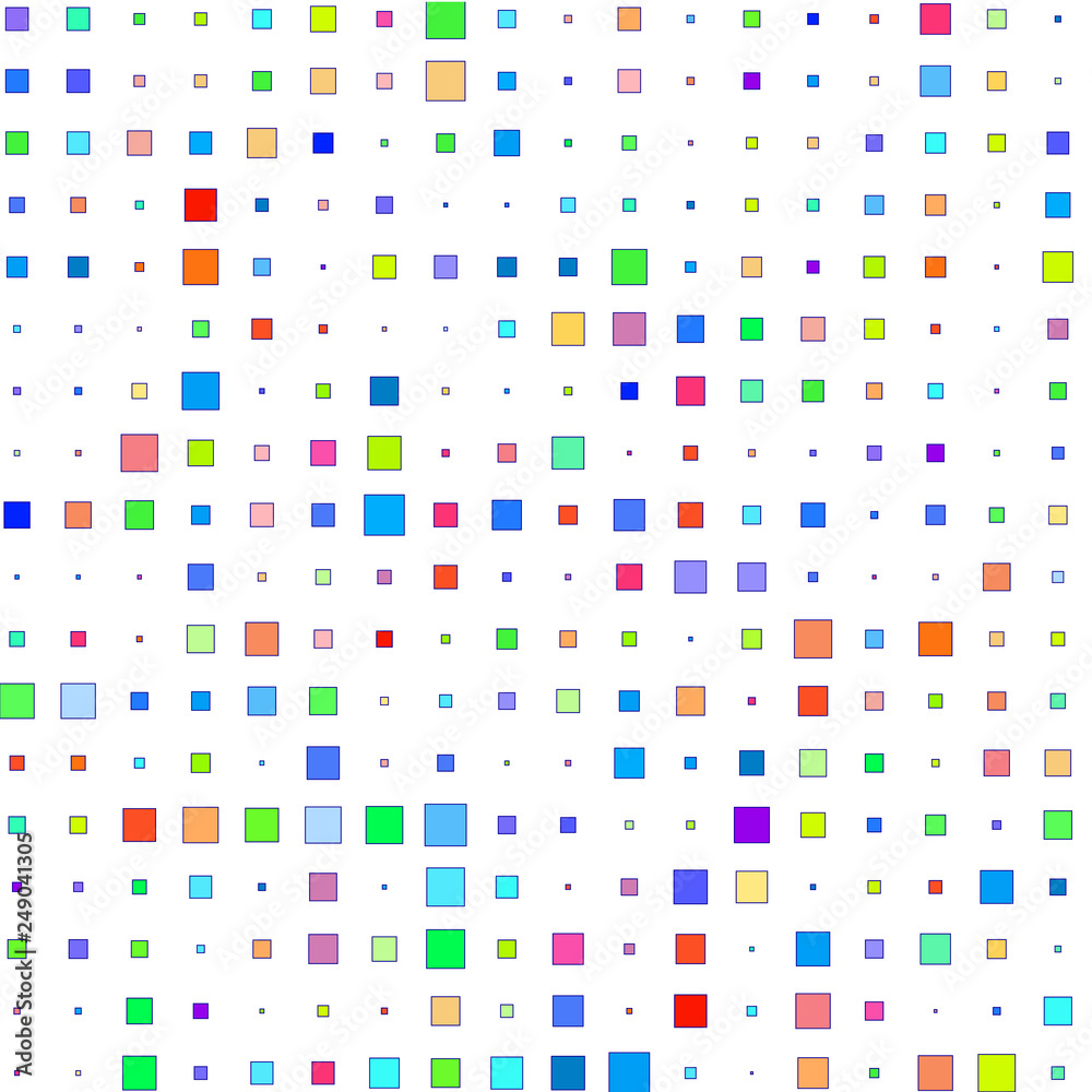 The bright colorful squares on a white background. The bright colorful squares on a white background.