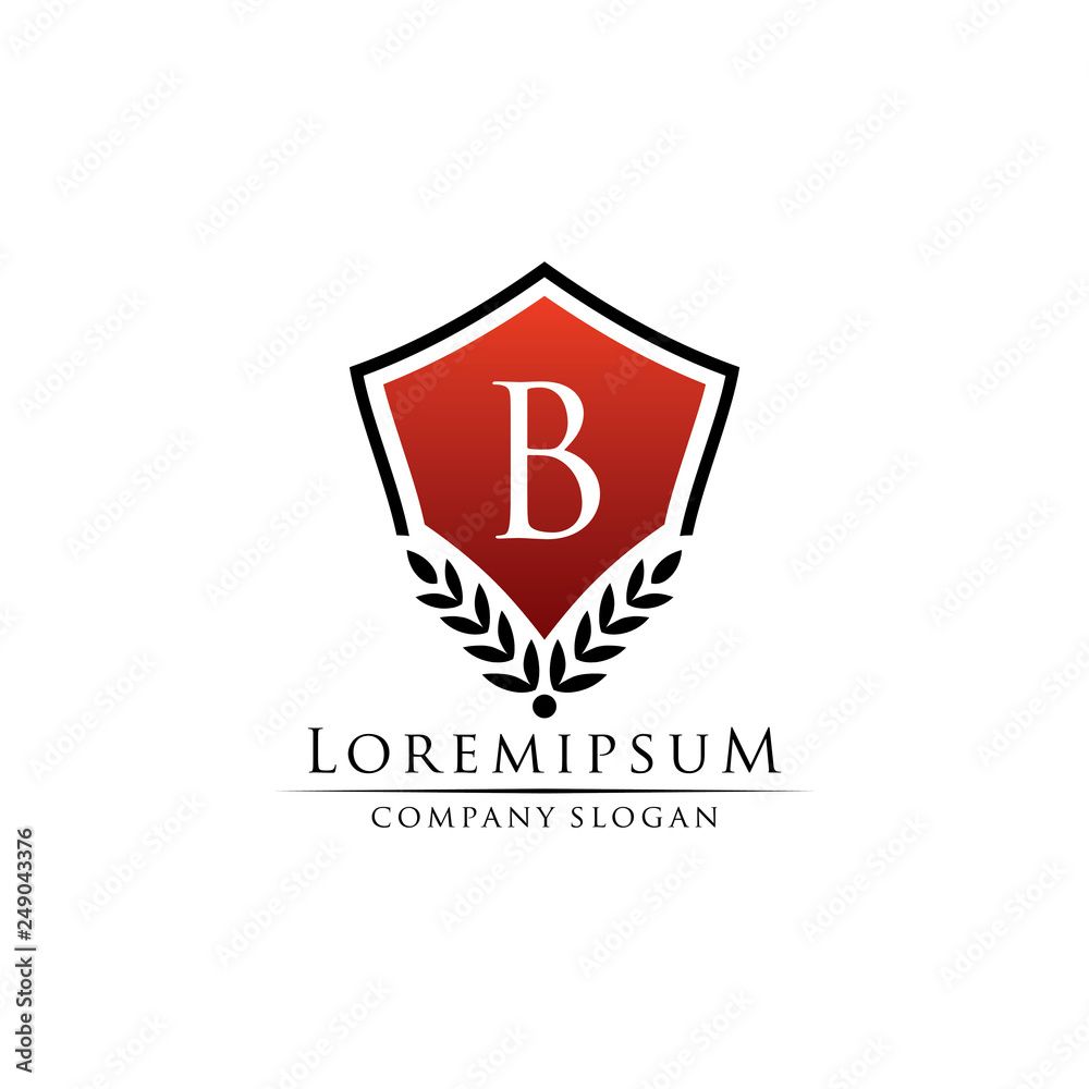 Classy Shield B Letter Logo Classy Shield B Letter Logo